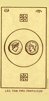 ˣUSG - Egyptian Tarot - ǮҶ - Two Of Pentacles