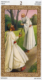 ³ - Tarot of Druids - ǮҶ - Two Of Pentacles