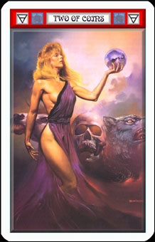 ˹Լ - Boris Vallejo Tarot - ǮҶ - Two Of Pentacles