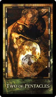 Ϲ - Archeon Tarot - ǮҶ - Two Of Pentacles