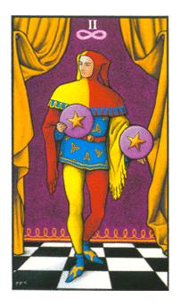 ŵ - Connolly Tarot - ǮҶ - Two Of Pentacles