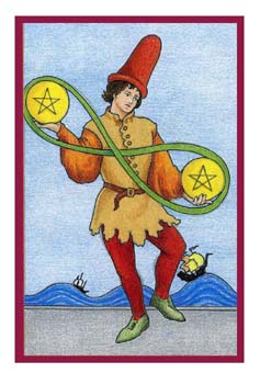 ³ - Epicurean Tarot - ǮҶ - Two Of Pentacles