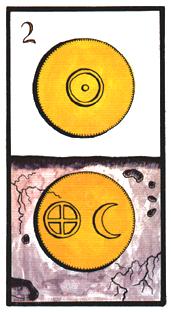  - Esoterico Tarot - ǮҶ - Two Of Pentacles