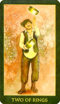 䴫˵ - Folklore Tarot - ǮҶ - Two Of Pentacles