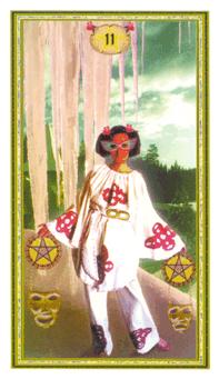 ܶ - Gendron Tarot - ǮҶ - Two Of Pentacles