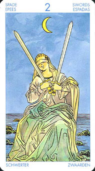 ʥ׳ΰ - Universal Waite Tarot -  - Two Of Swords