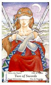 ɭ޲ - Hanson Roberts Tarot -  - Two Of Swords