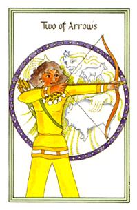 Ůҽ - Medicine Woman Tarot -  - Two Of Swords