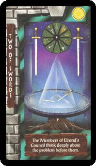 ֮ - Lord of the Rings Tarot -  - Two Of Swords