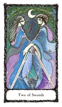 ʥõ - Sacred Rose Tarot -  - Two Of Swords