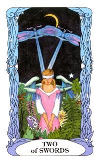 ¹⻨԰ - Moon Garden Tarot -  - Two Of Swords