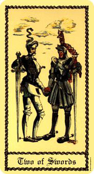 ˹ - Scapini Tarot -  - Two Of Swords