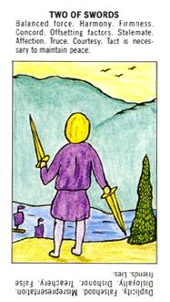 ѧ - Starter Tarot -  - Two Of Swords