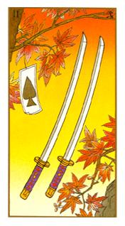  - Ukiyoe Tarot -  - Two Of Swords