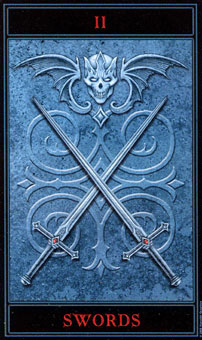  - The Gothic Tarot -  - Two Of Swords