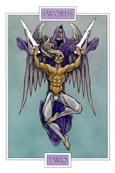  - Winged Spirit Tarot -  - Two Of Swords