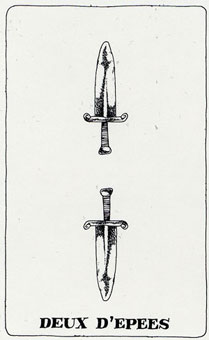  - Simplified Tarot -  - Two Of Swords