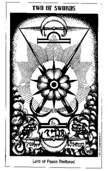 ʿ - The Hermetic Tarot -  - Two Of Swords