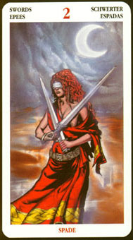  - Celtic Tarot -  - Two Of Swords