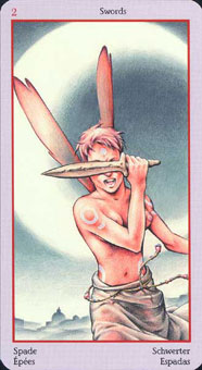 ؾ - Fey Tarot -  - Two Of Swords