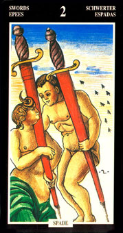  - Illuminate Ancient Tarots -  - Two Of Swords