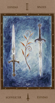 Թ - The Labyrinth Tarots -  - Two Of Swords