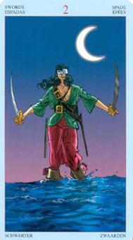  - Sea Rover Tarot -  - Two Of Swords