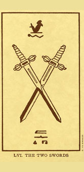 ˣUSG - Egyptian Tarot -  - Two Of Swords