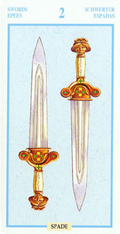 ƽ - Tarots Of The Golden Dawnt -  - Two Of Swords