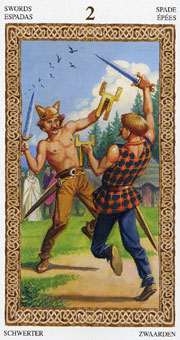 ³ - Tarot of Druids -  - Two Of Swords