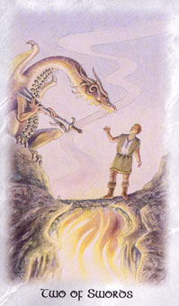  - The Celtic Dragon Tarot -  - Two Of Swords