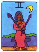  - African Tarot -  - Two Of Swords