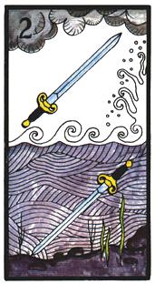  - Esoterico Tarot -  - Two Of Swords