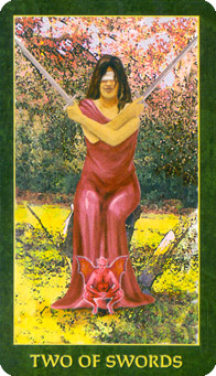 䴫˵ - Folklore Tarot -  - Two Of Swords