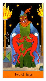 ʥ - Halloween Tarot - Ȩȶ - Two Of Wands