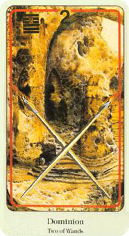  - Haindl Tarot - Ȩȶ - Two Of Wands