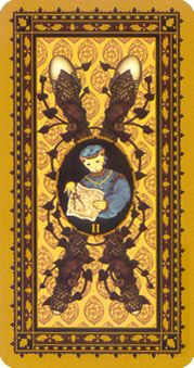 è - Medieval Cat Tarot - Ȩȶ - Two Of Wands