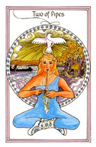 Ůҽ - Medicine Woman Tarot - Ȩȶ - Two Of Wands