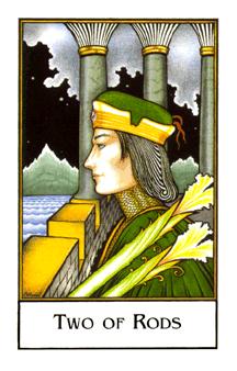  - Palladini Tarot - Ȩȶ - Two Of Wands