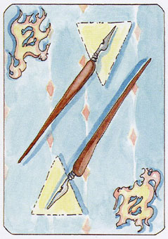  - Tarot of the Dead - Ȩȶ - Two Of Wands