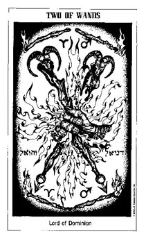 ʿ - The Hermetic Tarot - Ȩȶ - Two Of Wands
