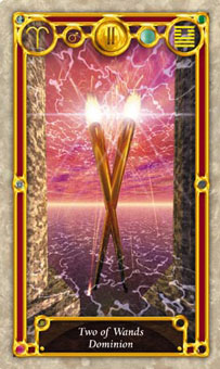 Ѱ - Quest Tarot - Ȩȶ - Two Of Wands