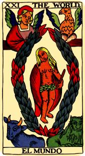  - Marseilles Tarot -  - The World