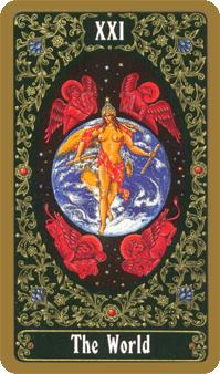  - Russian Tarot -  - The World