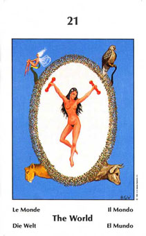 Űֿ - Barbara Walker Tarot -  - The World