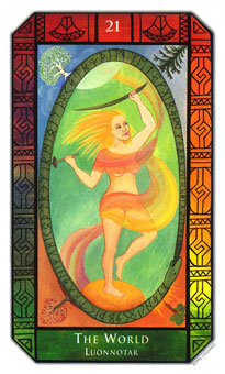 ʷʫ - Kalevala Tarot -  - The World