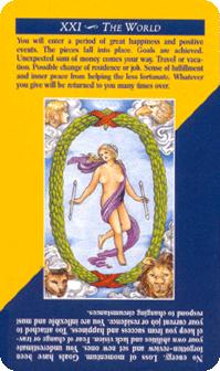 ΰ - Quick and Easy Tarot -  - The World