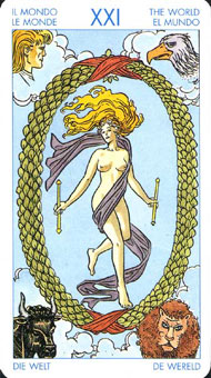 ʥ׳ΰ - Universal Waite Tarot -  - The World