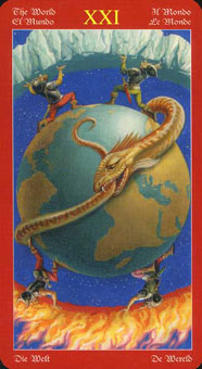  - Dragons Tarot -  - The World