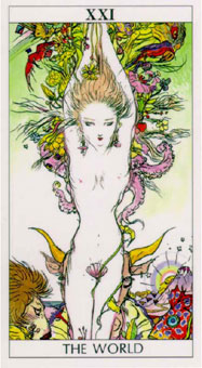 ҰϲТ - Yositaka Amano Tarot -  - The World